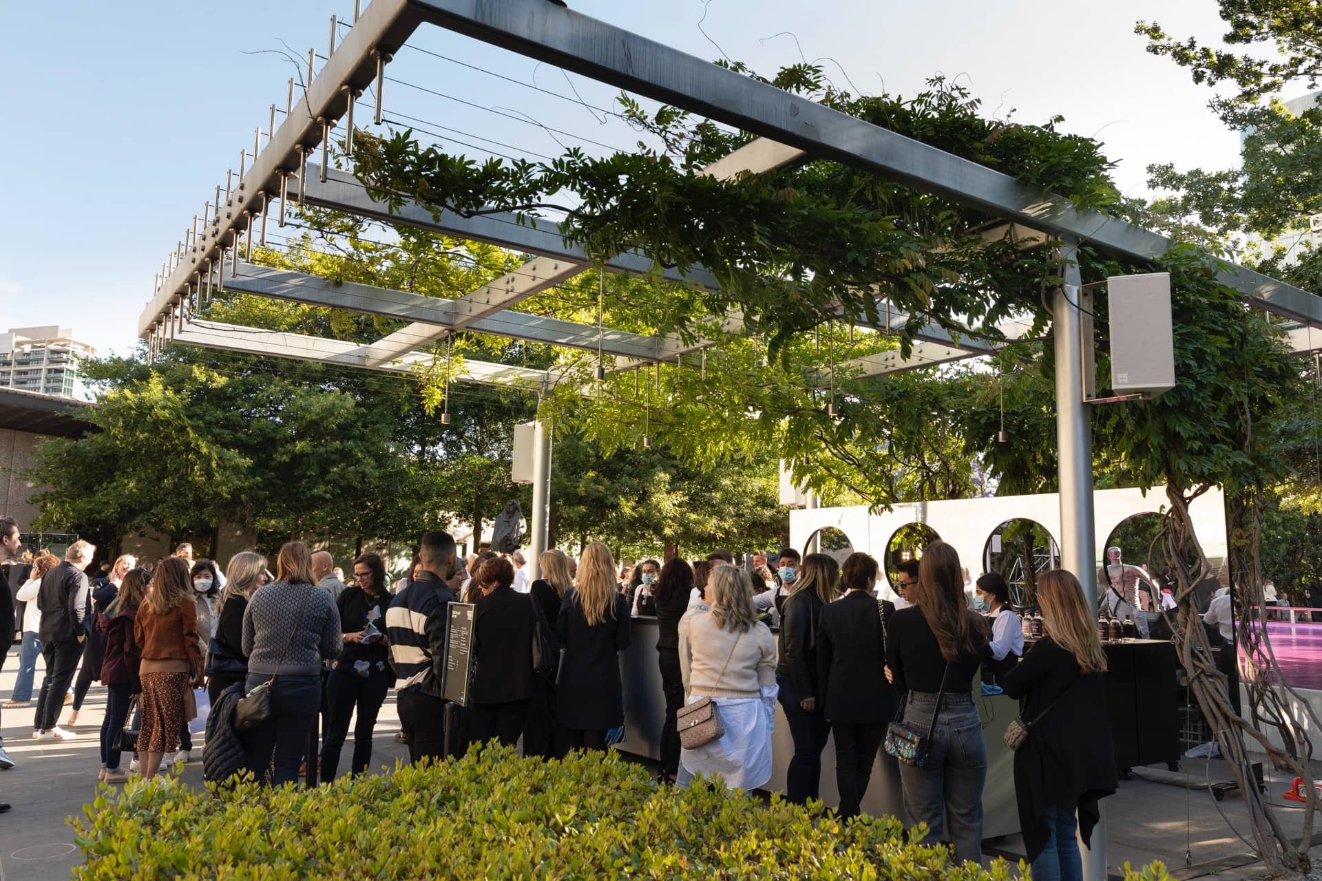 Four Pillars Gin bar at NGV Friday Nights in the Grollo Equiset Garden