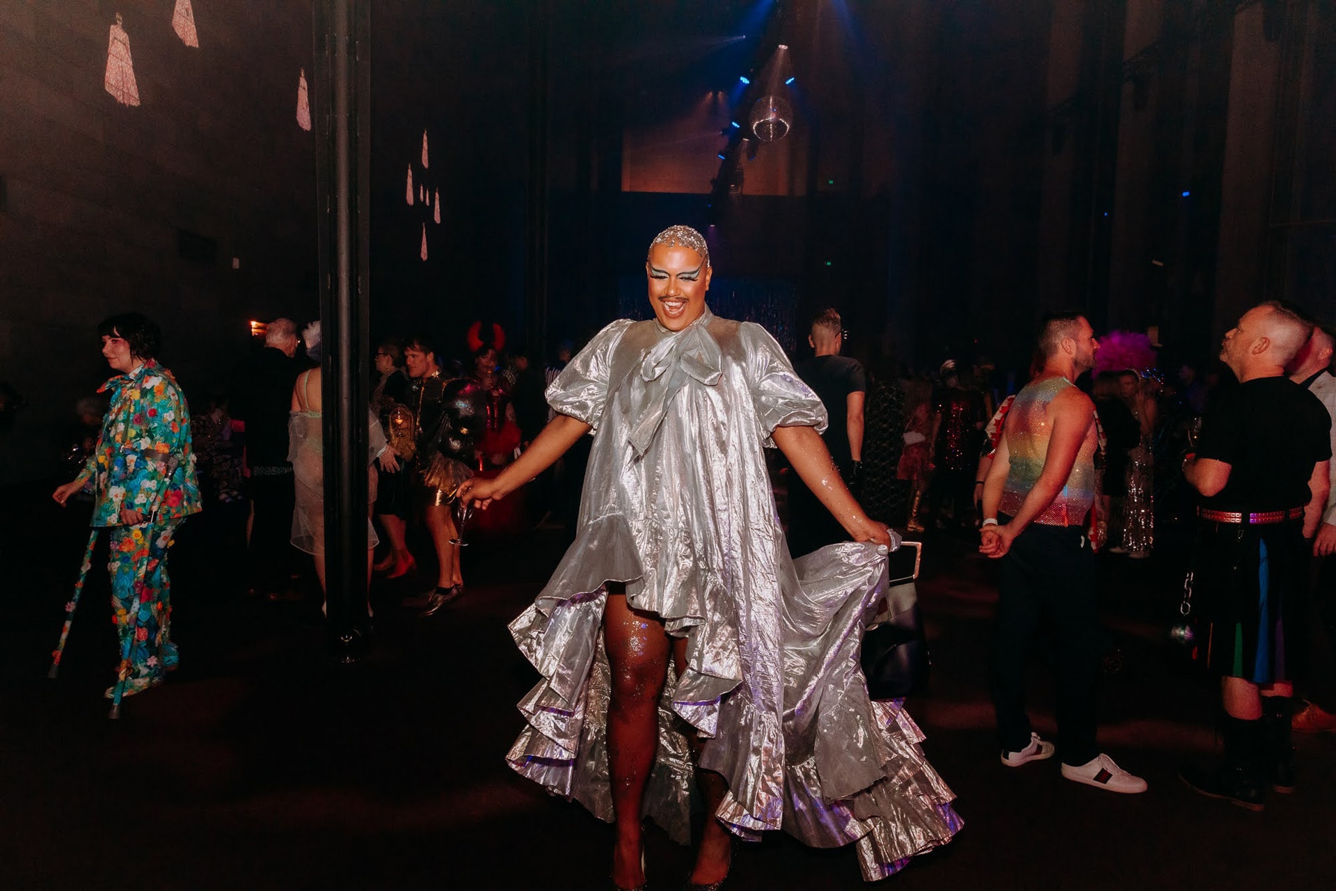 Guests attend the NGV Bowery Ball at NGV International on March 22, 2024 in Melbourne, Australia. Photography: Matto Lucas for NGV