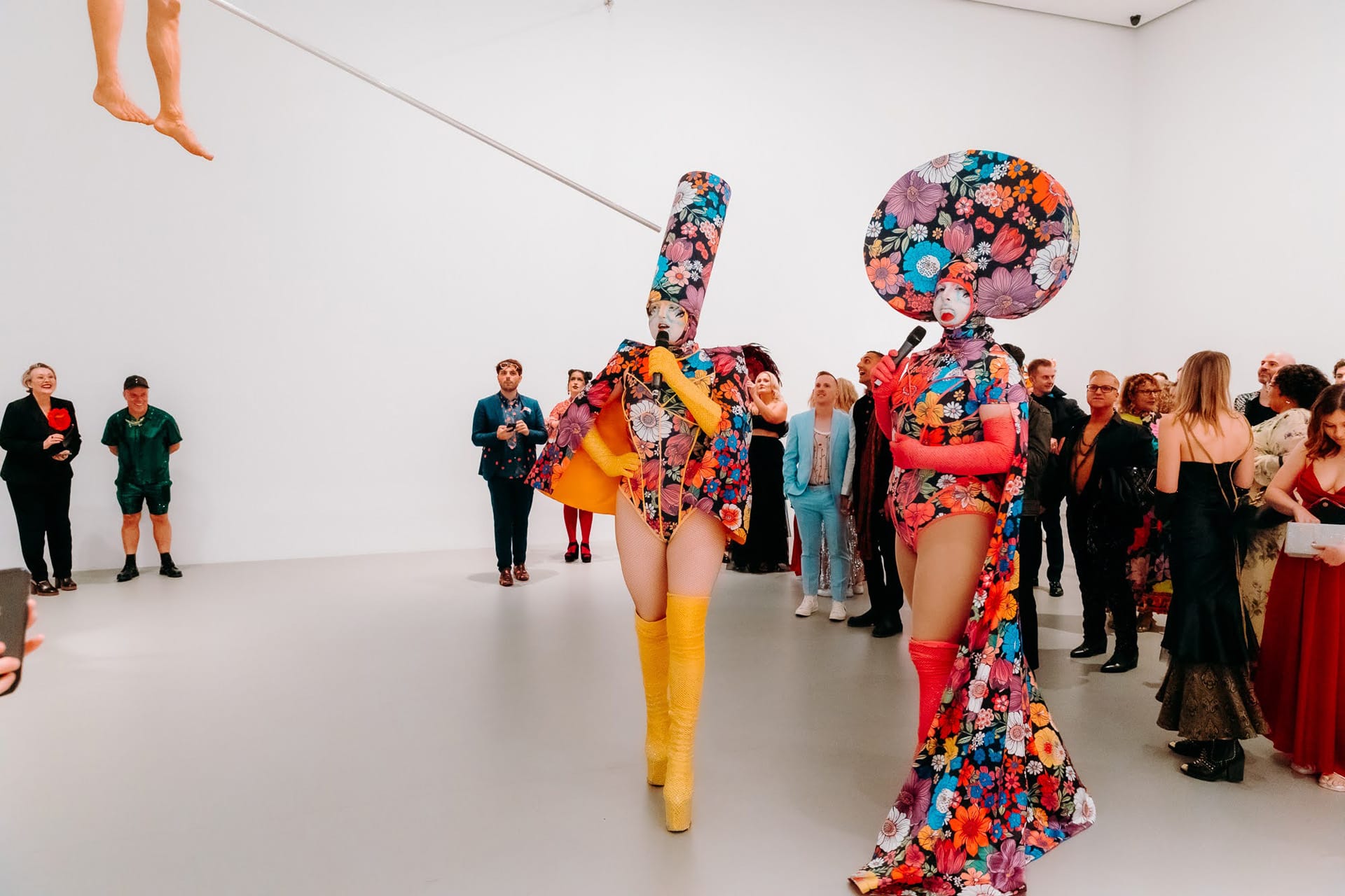 Guests attend the NGV Bowery Ball at NGV International on March 22, 2024 in Melbourne, Australia. Photography: Matto Lucas for NGV