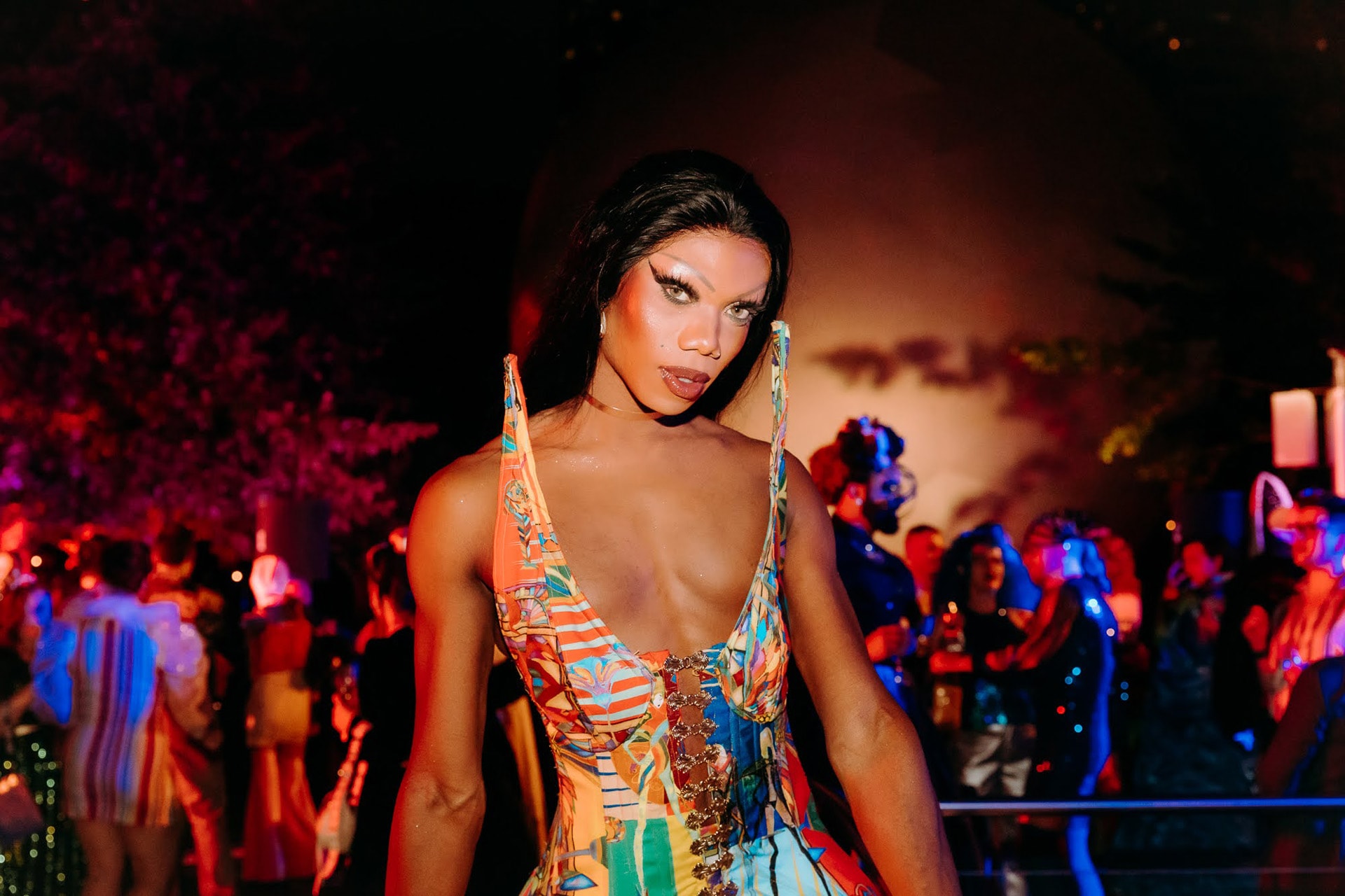 Guests attend the NGV Bowery Ball at NGV International on March 22, 2024 in Melbourne, Australia. Photography: Matto Lucas for NGV