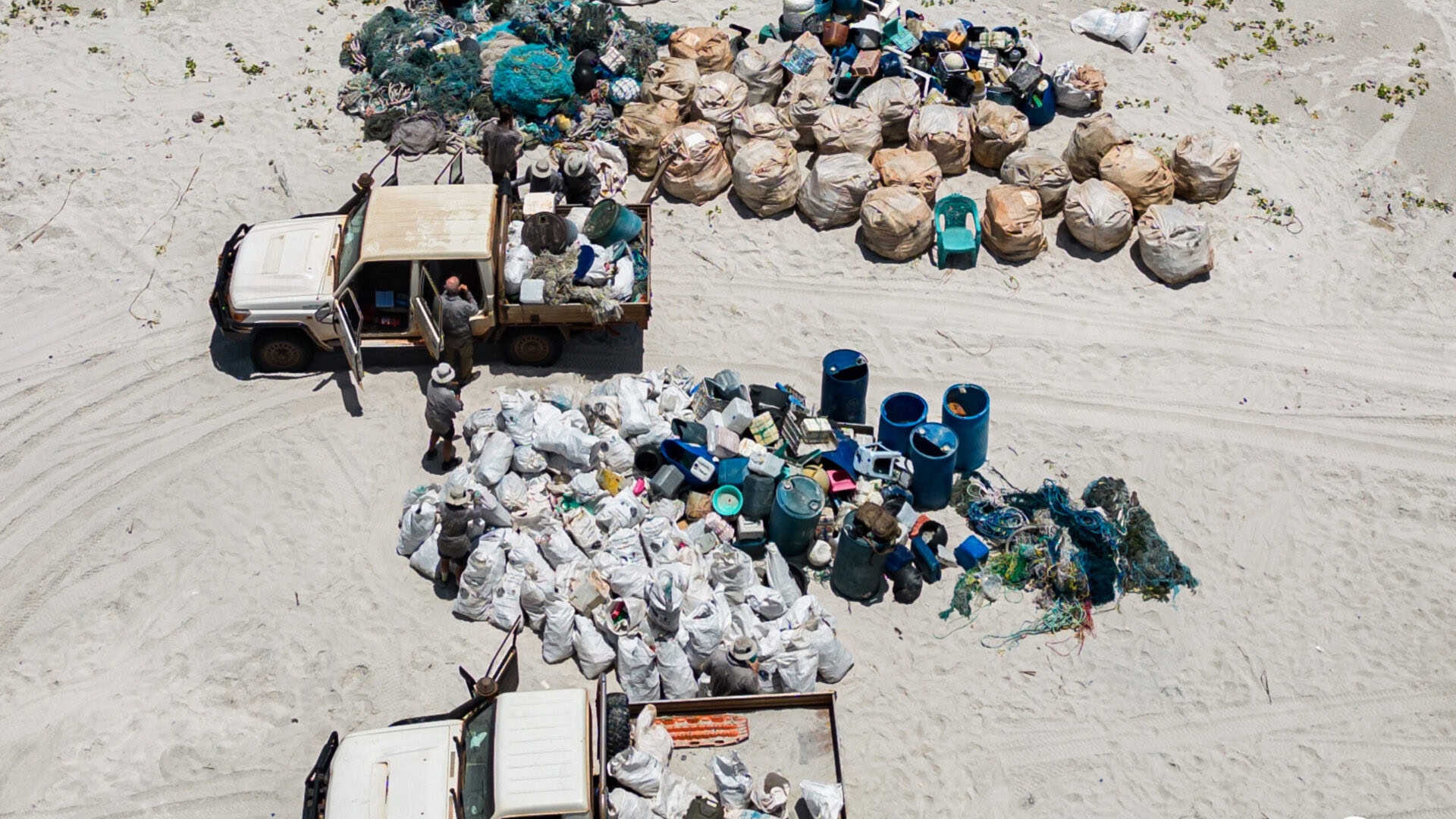 Collected Debris. Image courtesy of Sea Shepherd Australia. Image by Rebecca Griffiths